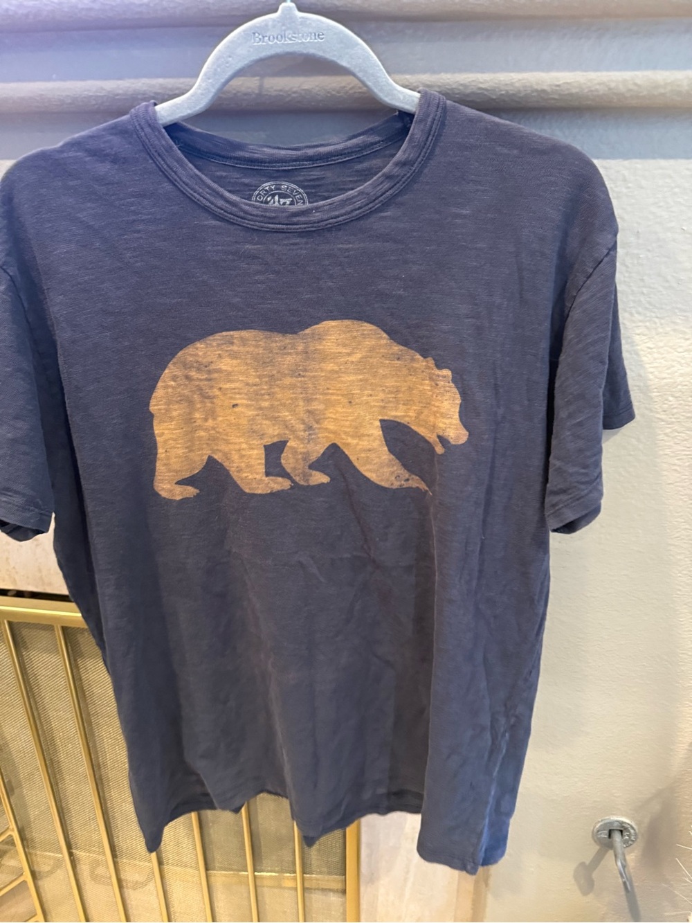 '47 Men's Cal Golden Bears Navy Grit Scrum T-Shirt Medium